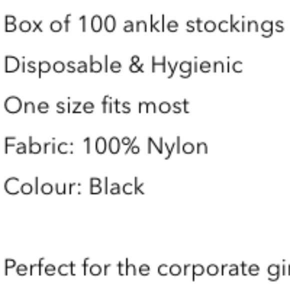 Black Stockings Box of 100 Womens Socks - Picture 3 of 4